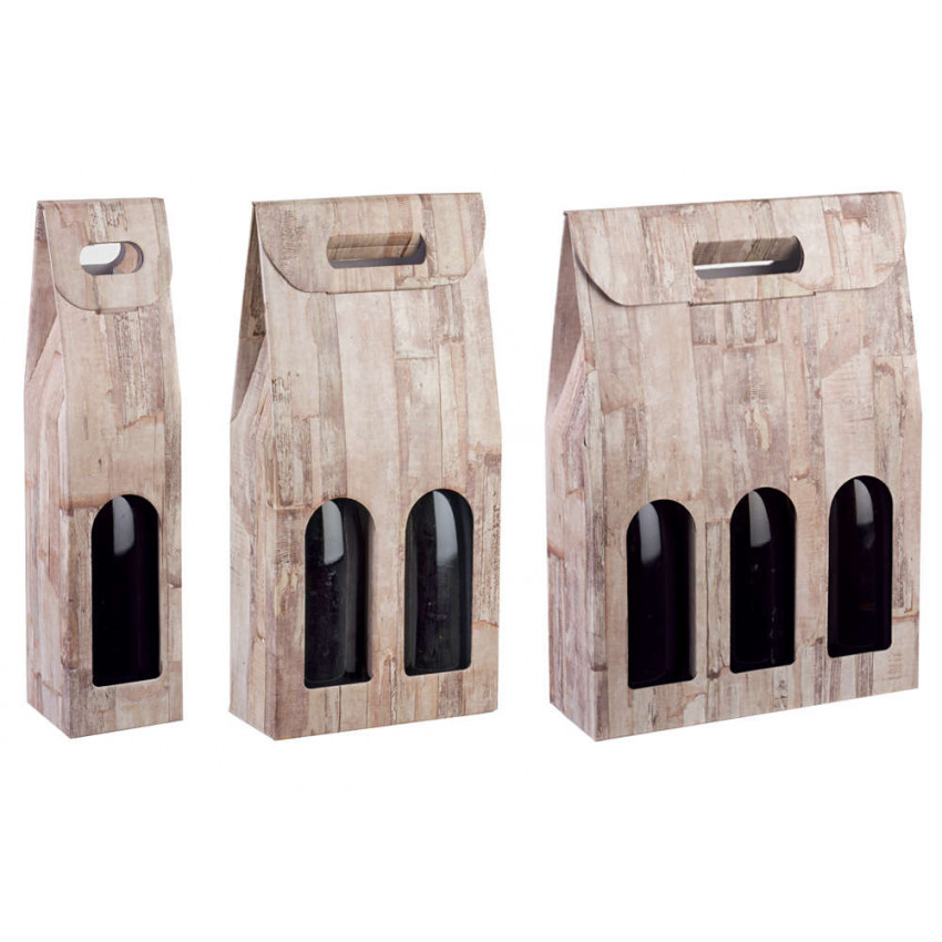 estuche carton botella de vino
